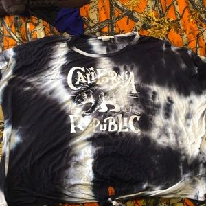 Lg crop top tye dye